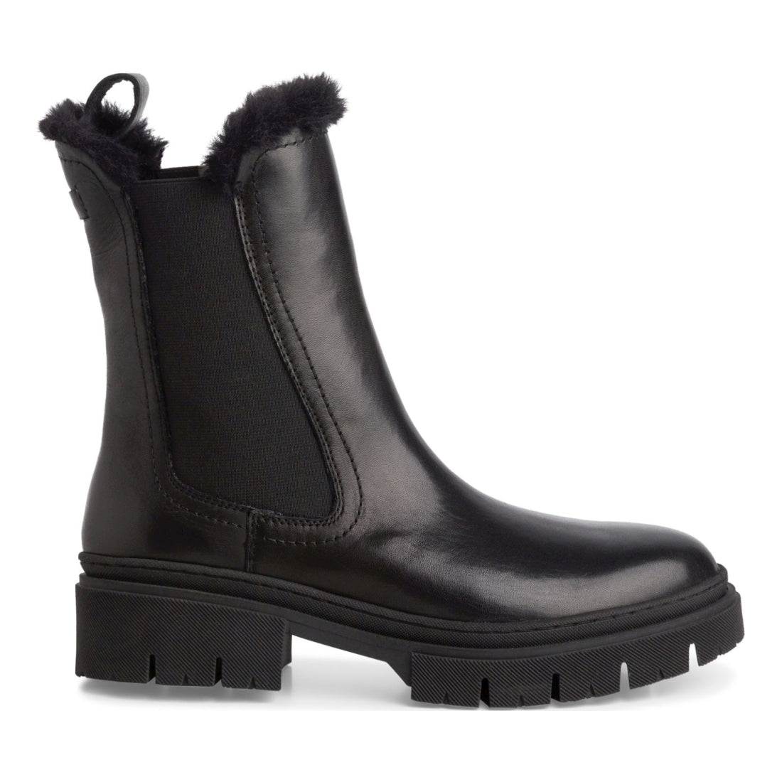 wl boot black leather