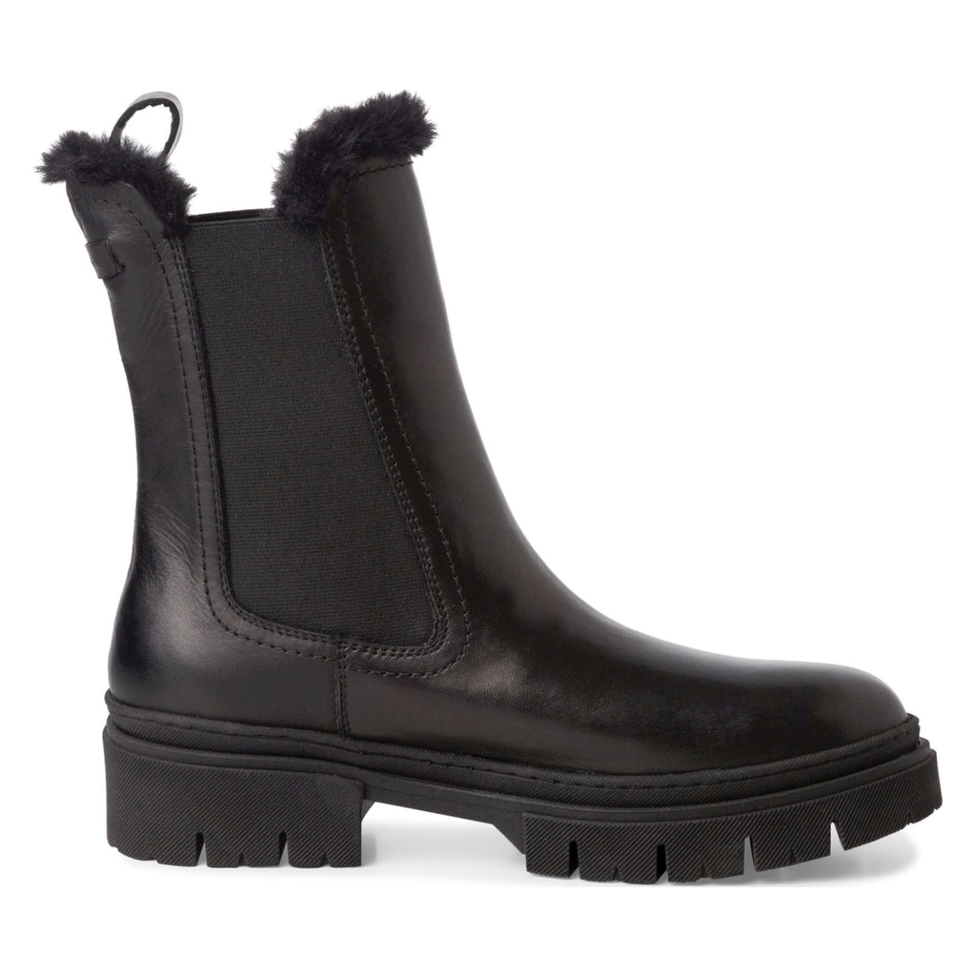 wl boot black leather