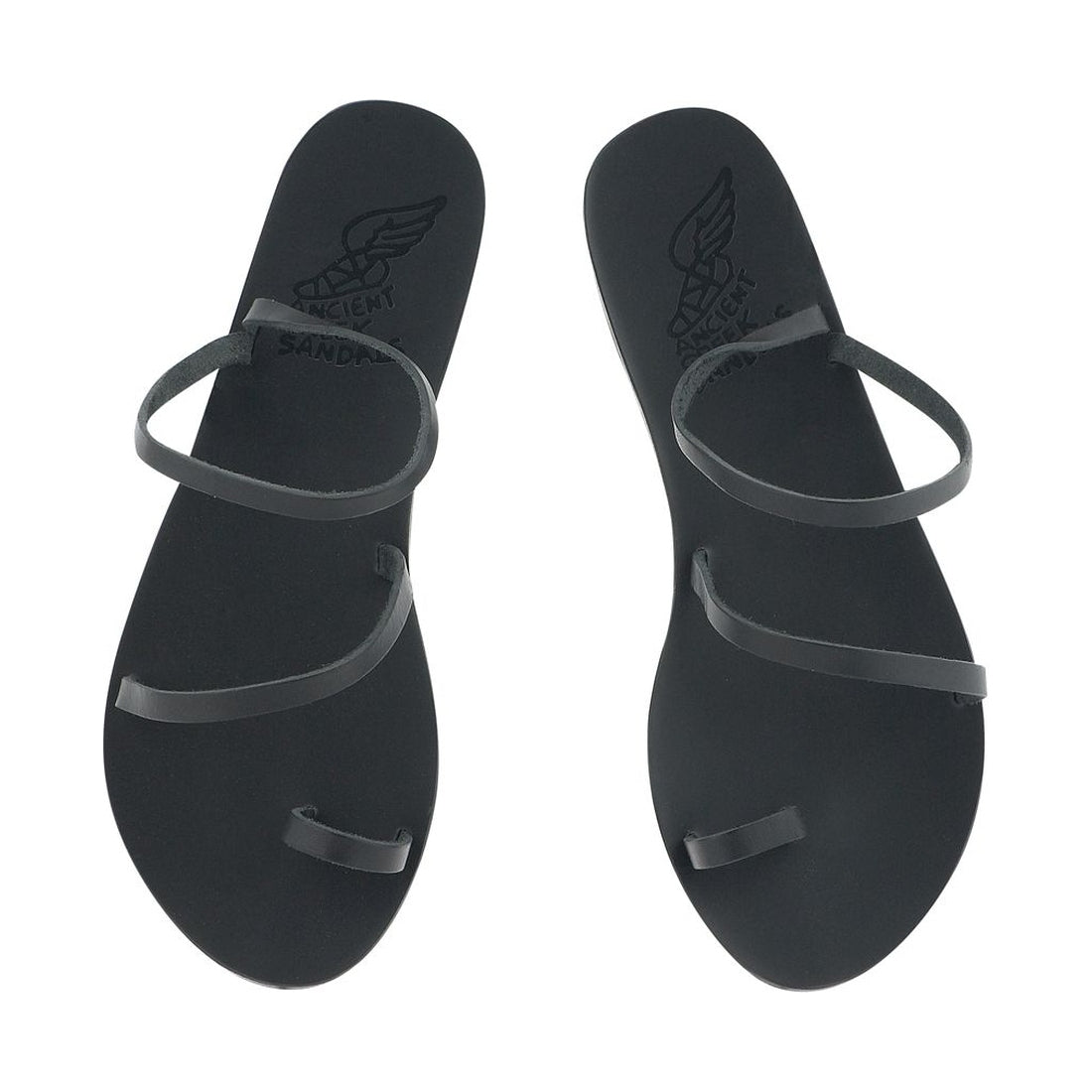 Ancient Greek Sandals womens black apli eleftheria sandals | Vilbury London