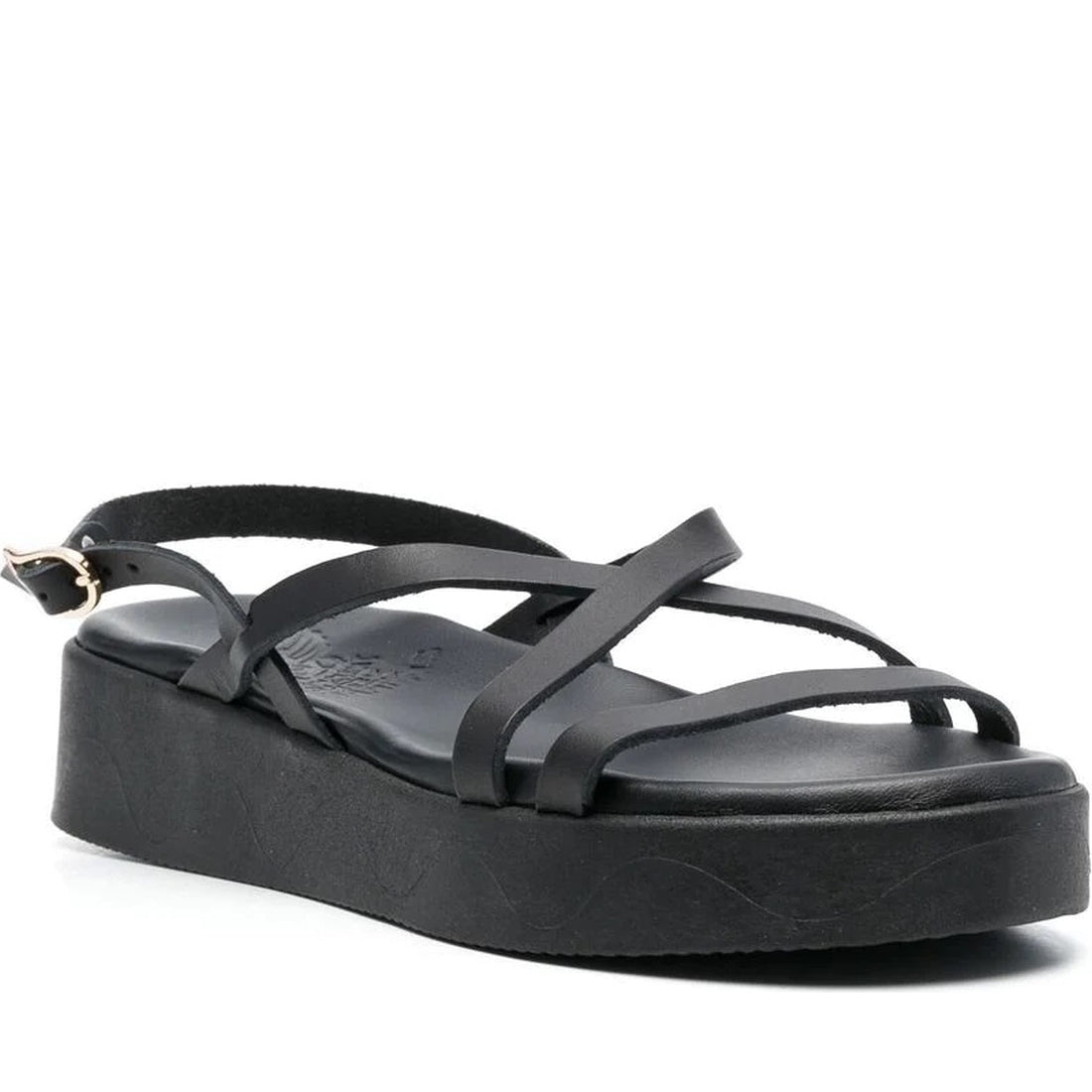 Ancient Greek Sandals womens black silia vachetta sandals | Vilbury London