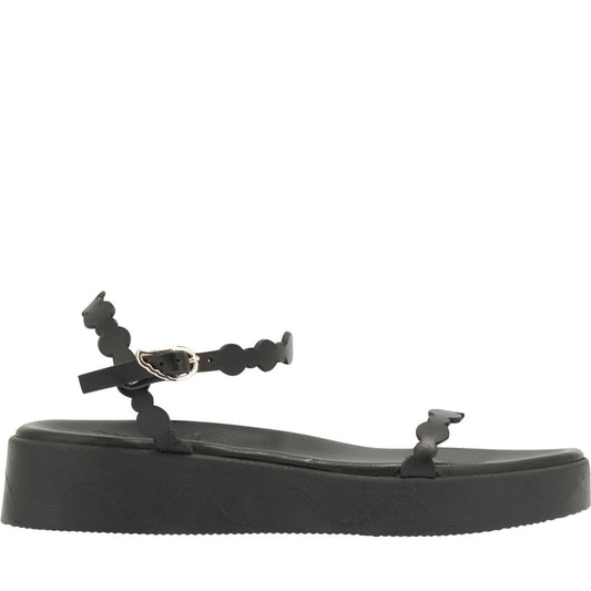 Ancient Greek Sandals womens black toxo vachetta sandals | Vilbury London