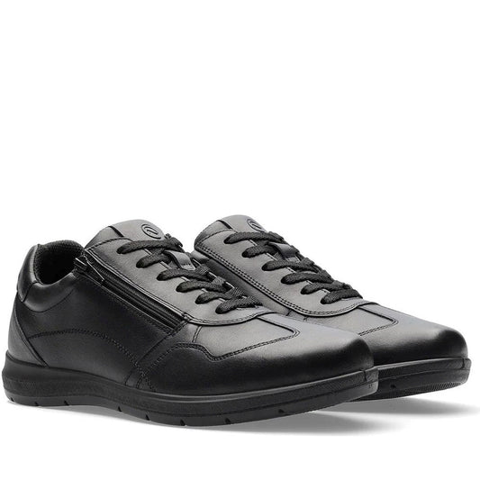 Ara mens black finn leisure trainers | Vilbury London