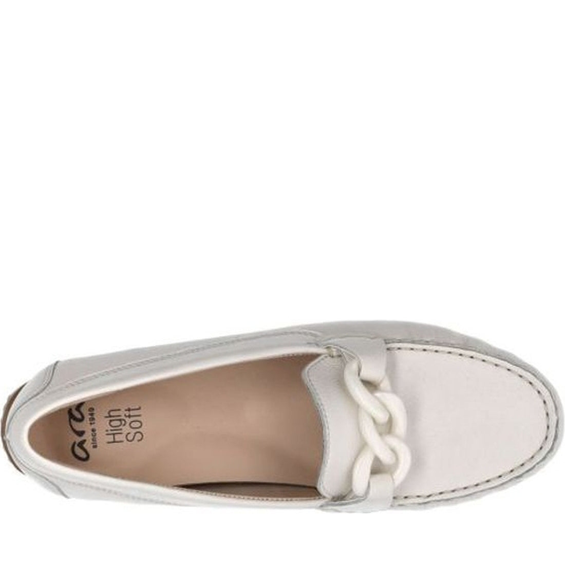 Ara womens beige alabama mocasins | Vilbury London