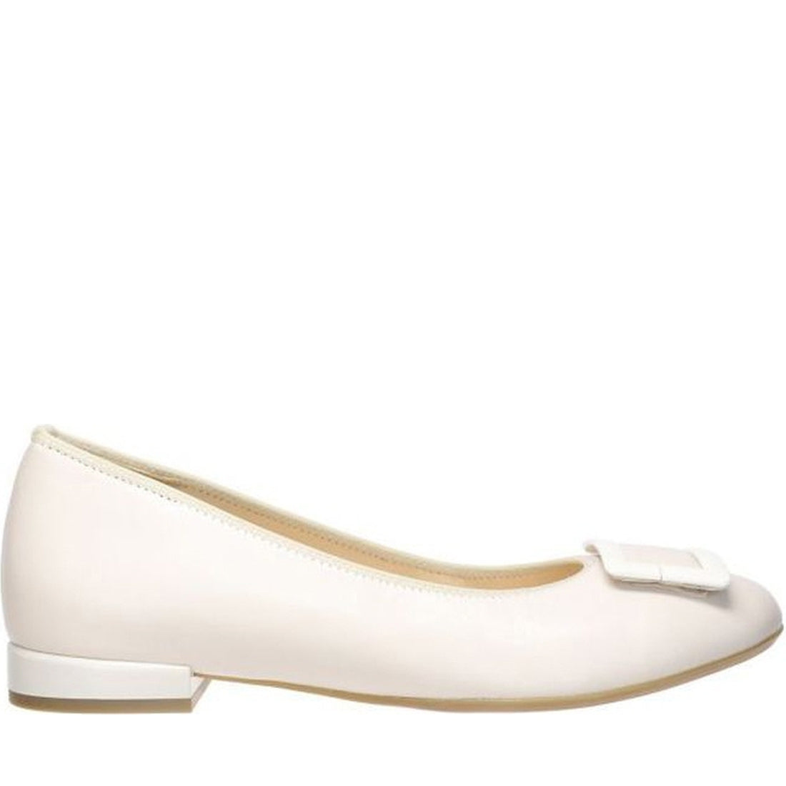 Ara womens white siena ballerinas | Vilbury London