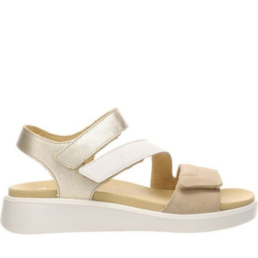 Ara womens beige madeira sandals | Vilbury London