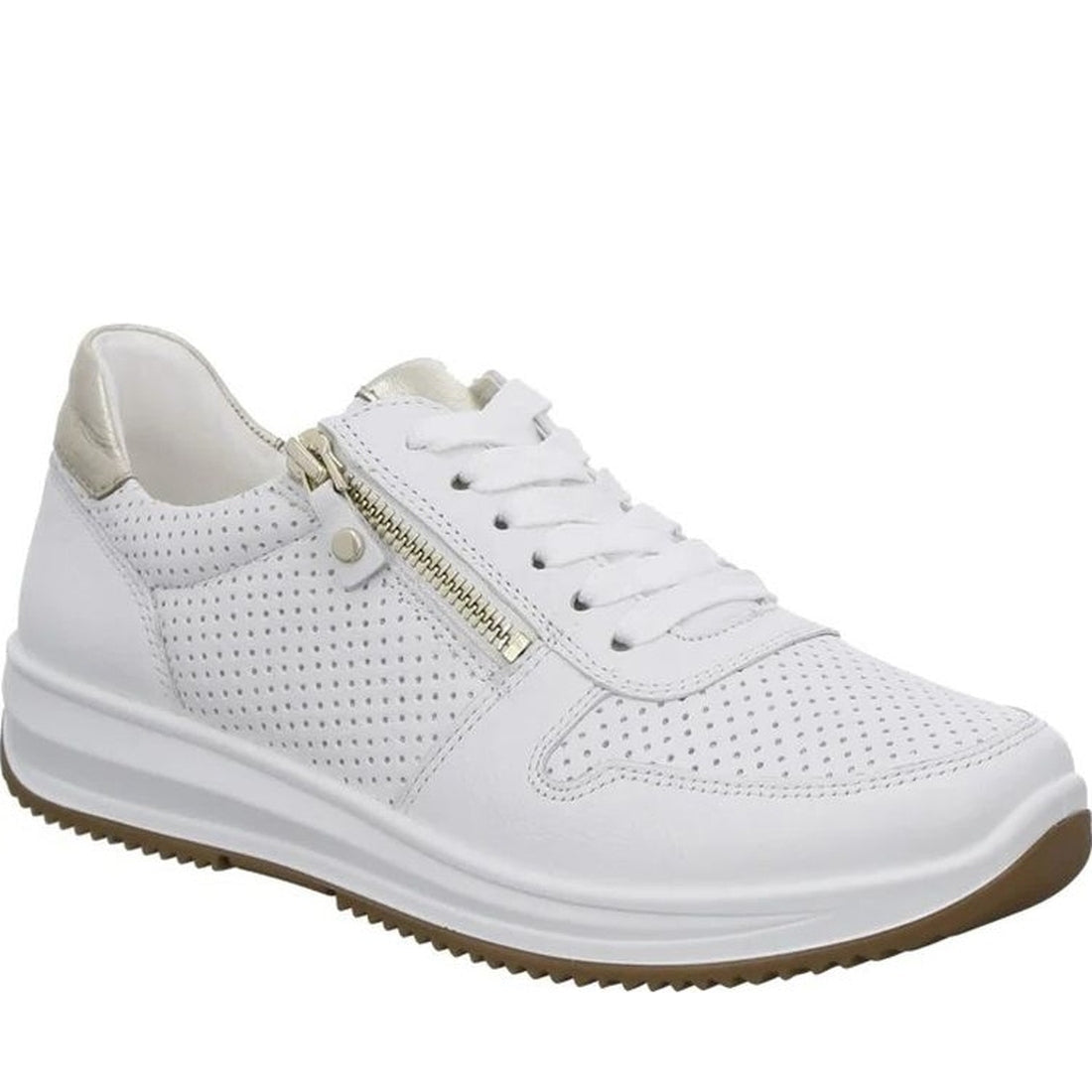 Ara womens white osaka leisure trainers | Vilbury London