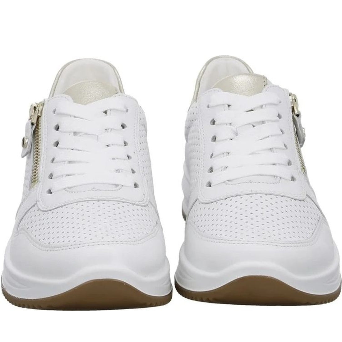 Ara womens white osaka leisure trainers | Vilbury London