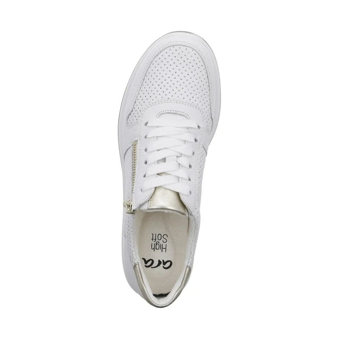 Ara womens white osaka leisure trainers | Vilbury London