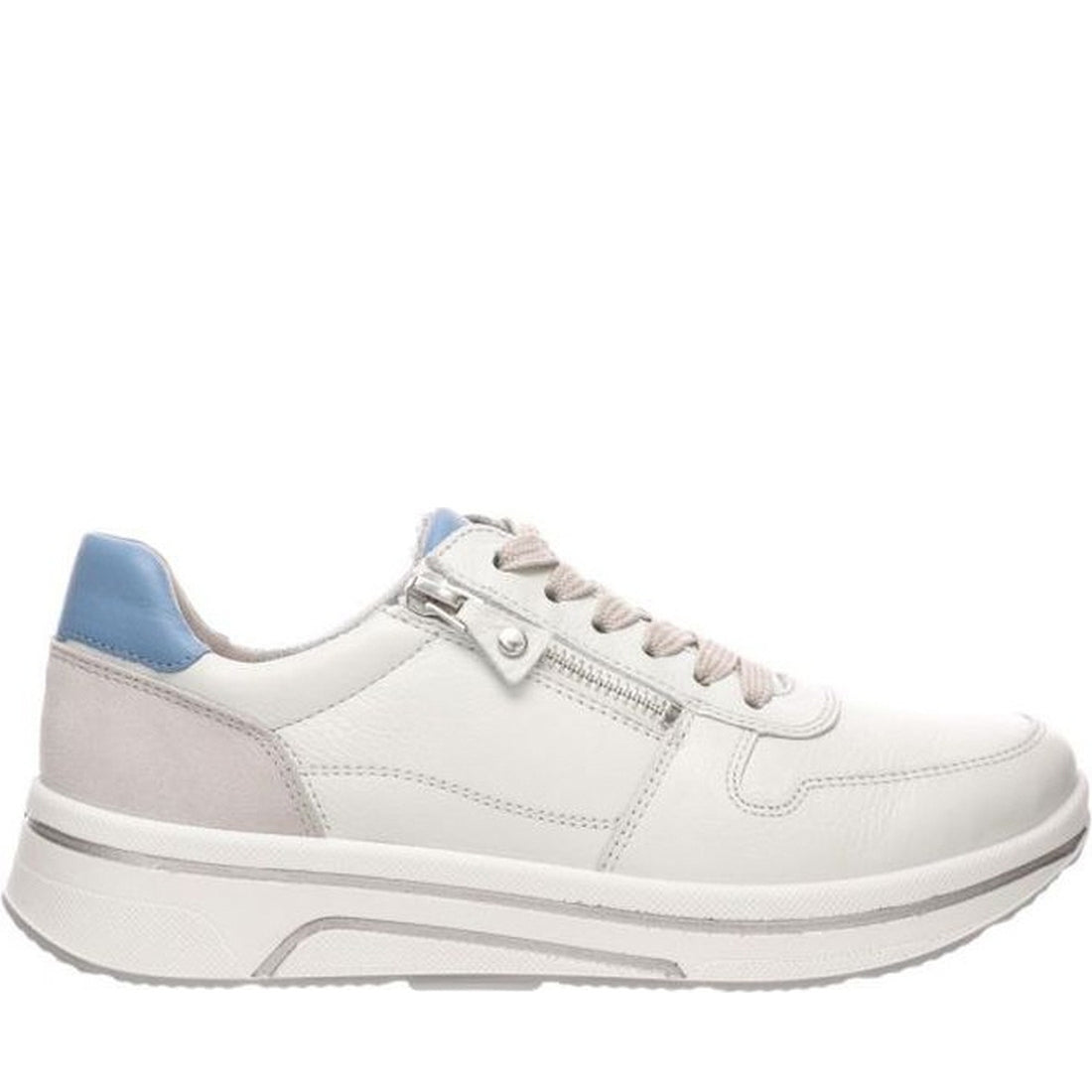 Ara womens white sapporo leisure trainers | Vilbury London