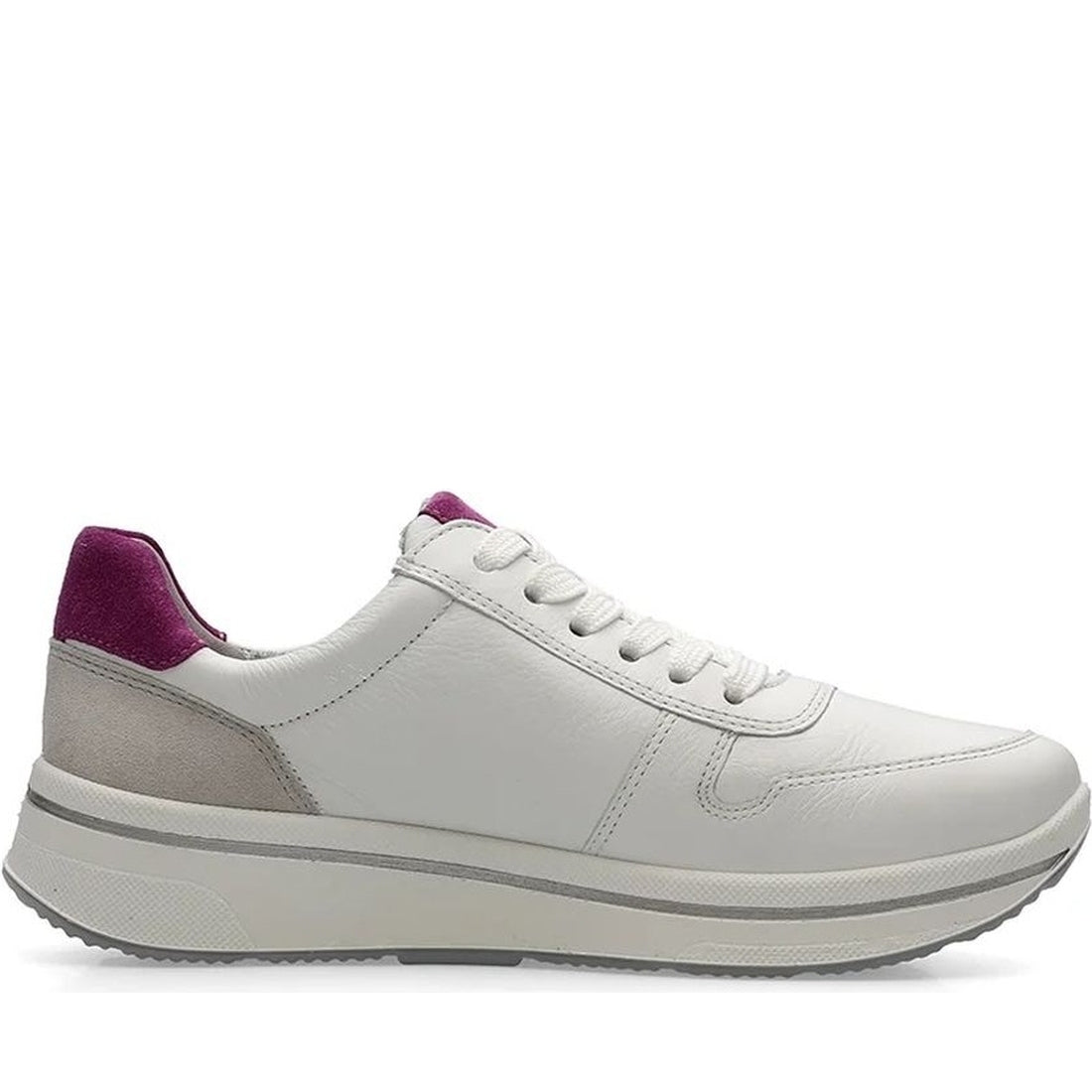 Ara womens white sapporo leisure trainers | Vilbury London