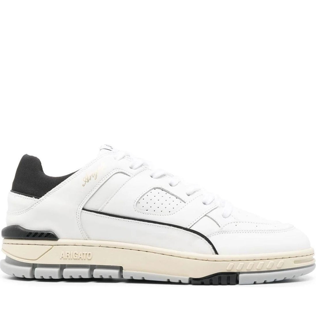 AXEL ARIGATO mens white, black area lo sneaker | Vilbury London