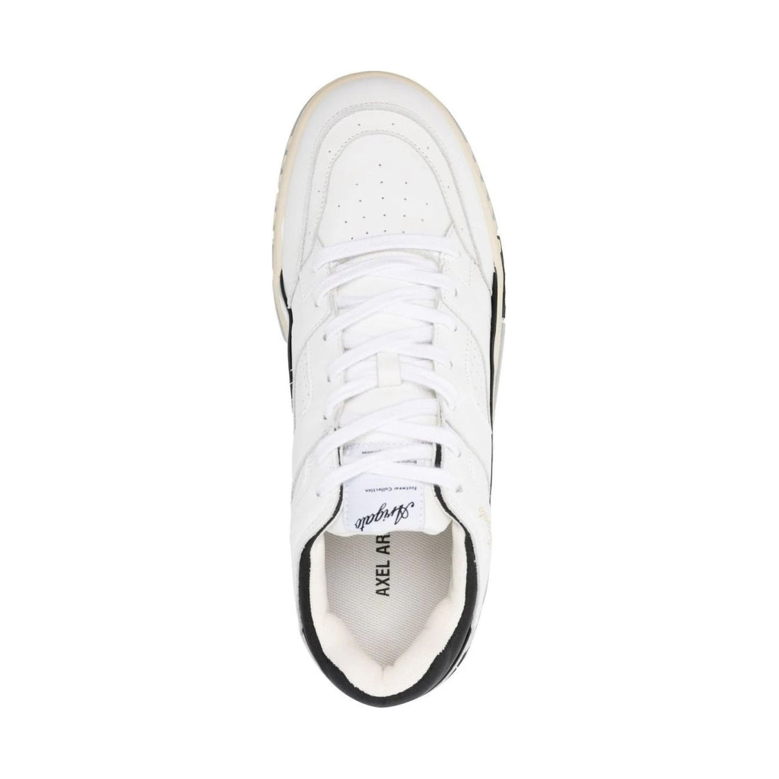 AXEL ARIGATO mens white, black area lo sneaker | Vilbury London