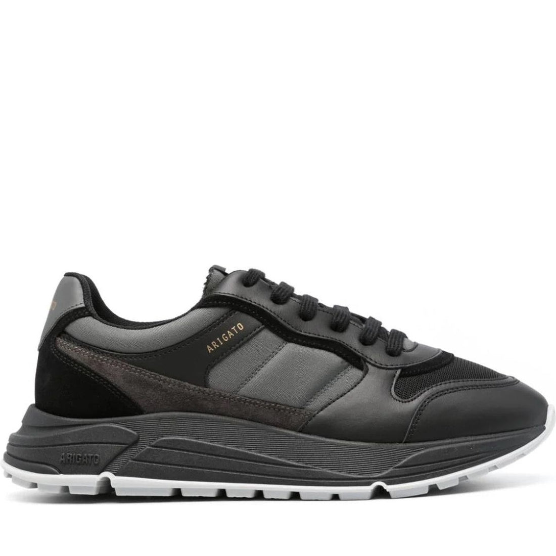 AXEL ARIGATO mens black, grey rush sneaker | Vilbury London