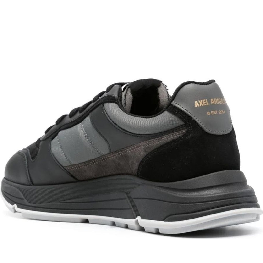 AXEL ARIGATO mens black, grey rush sneaker | Vilbury London