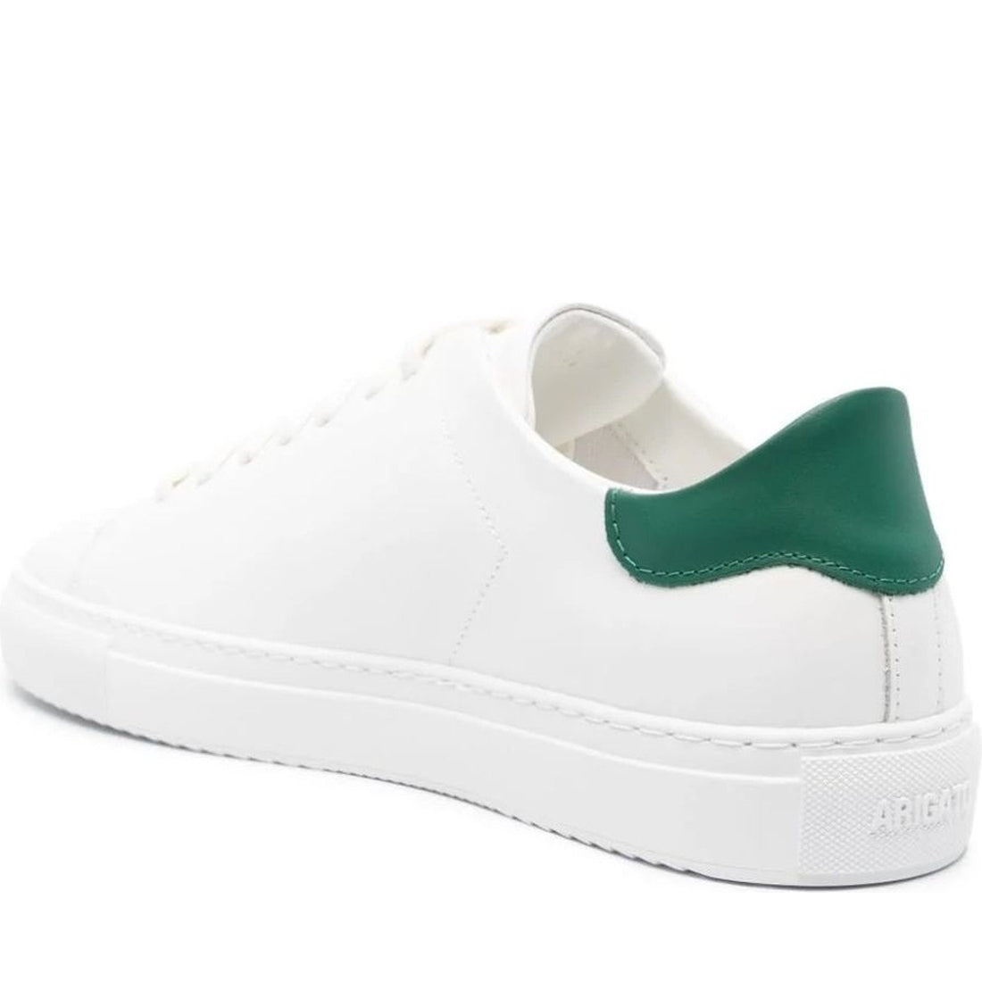 AXEL ARIGATO mens white, green clean 90 sneaker | Vilbury London