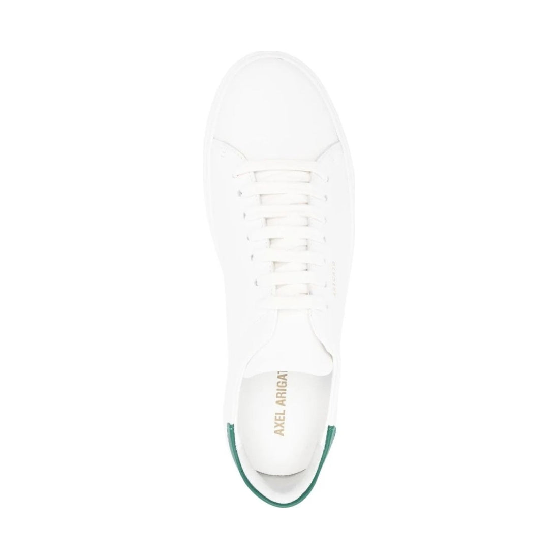 AXEL ARIGATO mens white, green clean 90 sneaker | Vilbury London