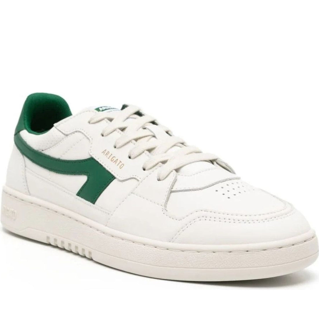 AXEL ARIGATO mens white, green dice stripe sneaker | Vilbury London