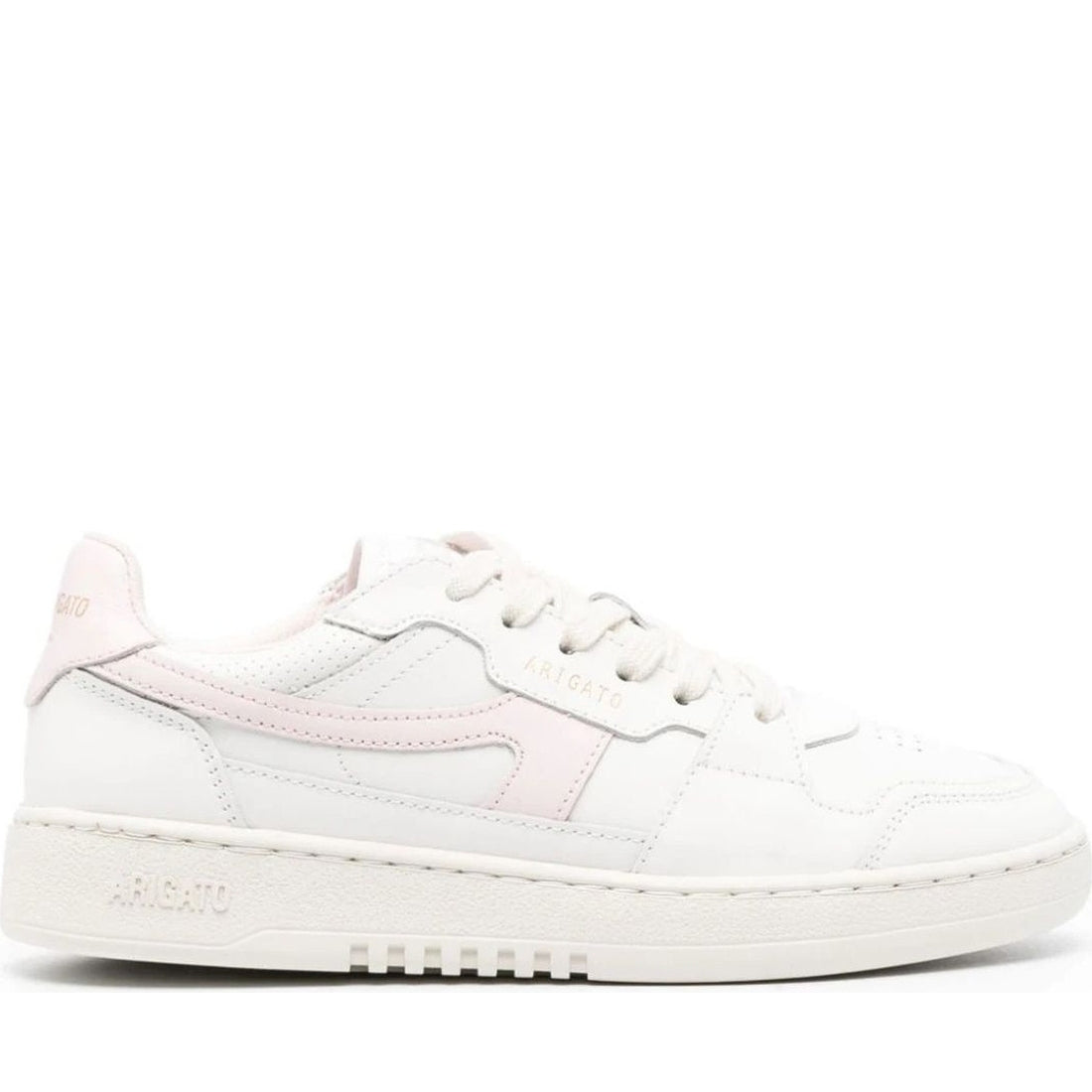 AXEL ARIGATO womens white, pink dice stripe sneaker | Vilbury London