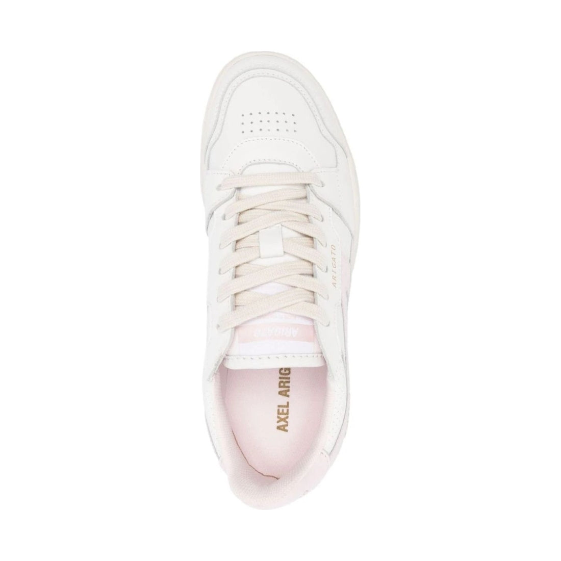 AXEL ARIGATO womens white, pink dice stripe sneaker | Vilbury London