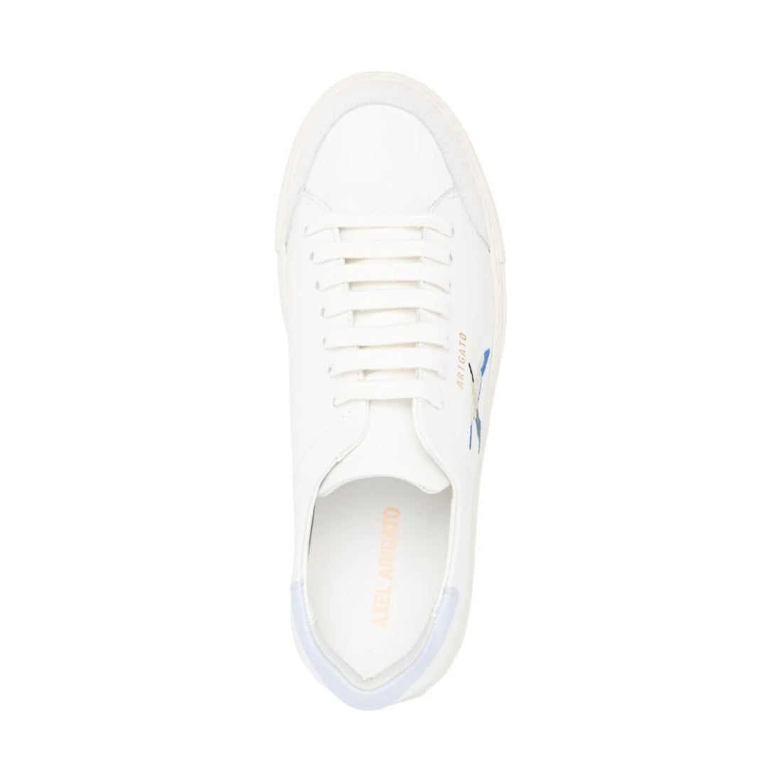 AXEL ARIGATO womens white, blue clean 90 bee bird sneaker | Vilbury London