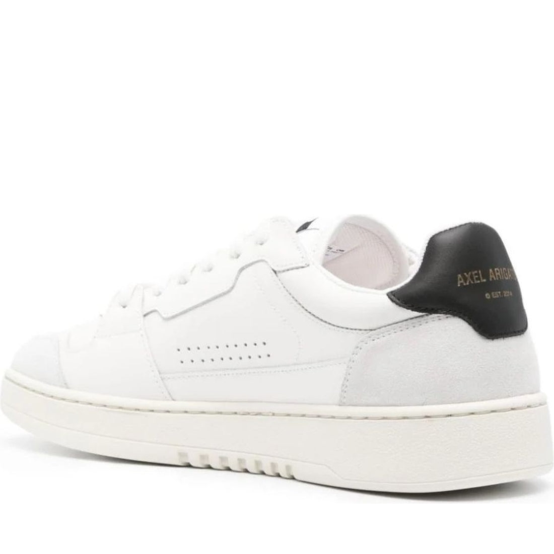 AXEL ARIGATO mens white, black dice lo sneaker | Vilbury London