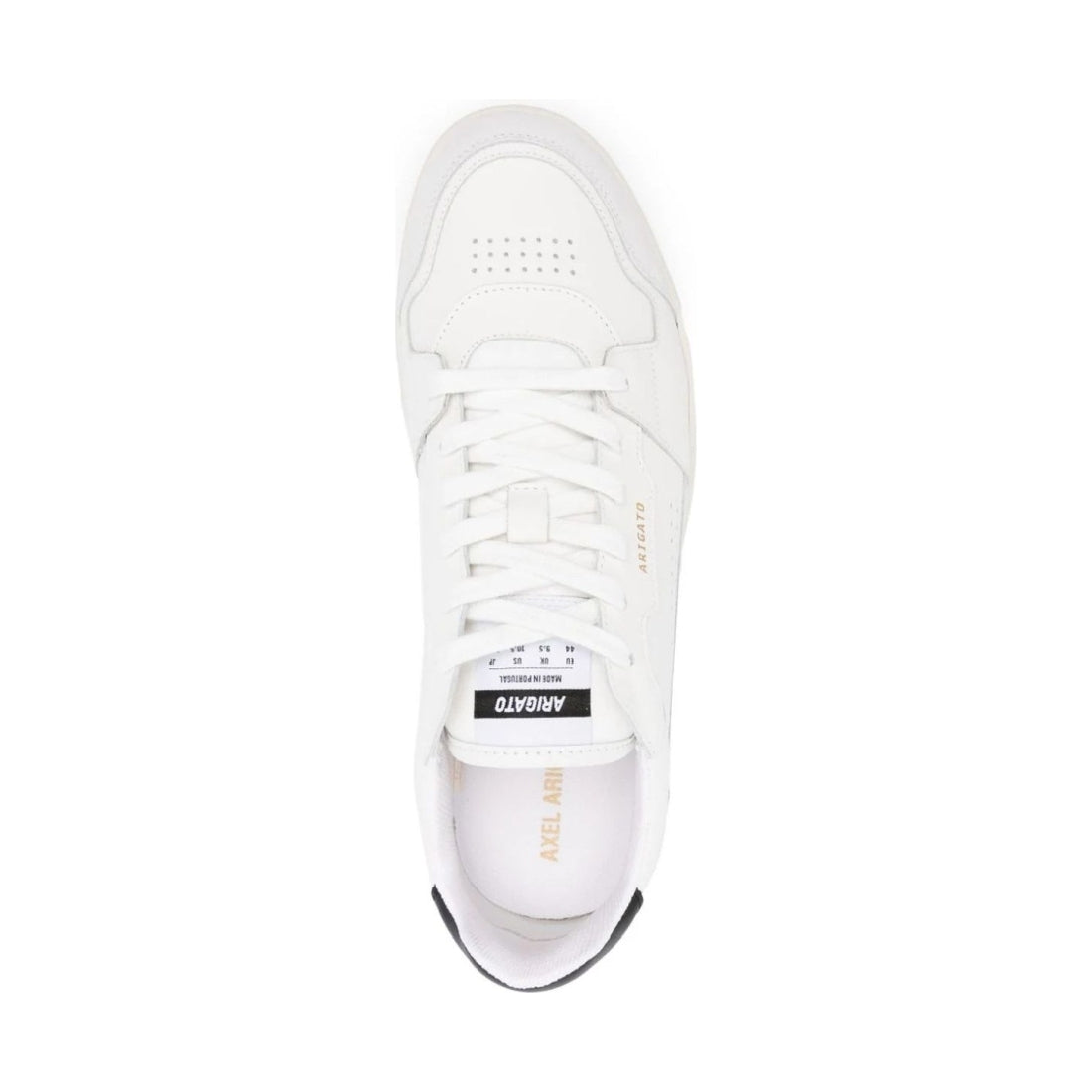 AXEL ARIGATO mens white, black dice lo sneaker | Vilbury London