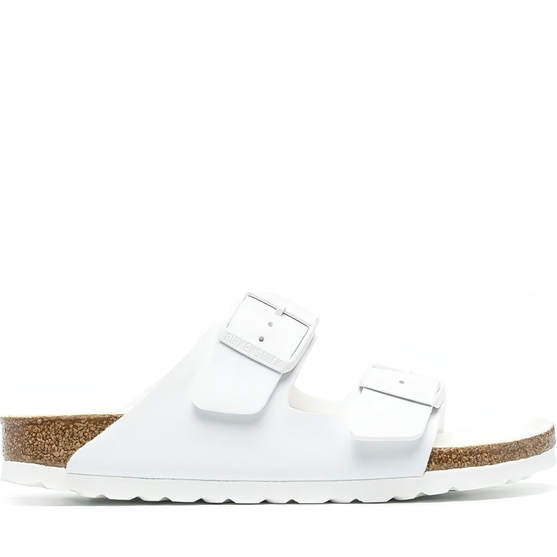 Birkenstock unisex adults white arizona bf slippers | Vilbury London