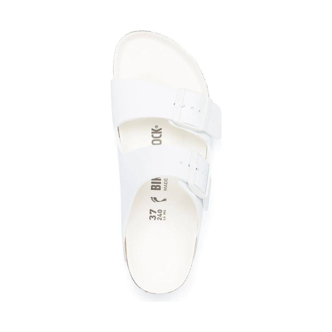 Birkenstock unisex adults white arizona bf slippers | Vilbury London