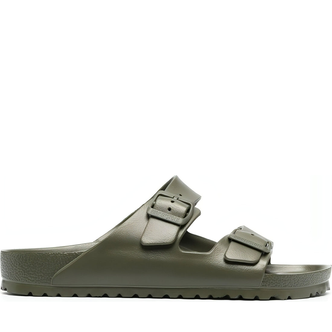 Birkenstock unisex adults khaki arizona eva slides | Vilbury London