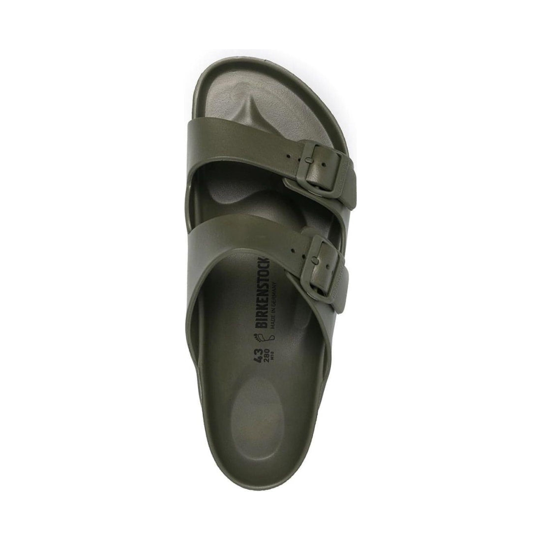 Birkenstock unisex adults khaki arizona eva slides | Vilbury London