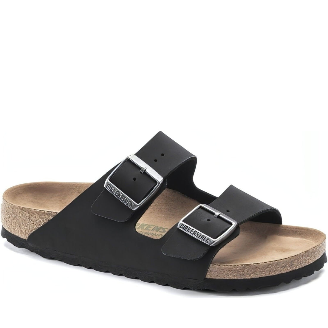 Birkenstock unisex adults black arizona bfbc slippers | Vilbury London