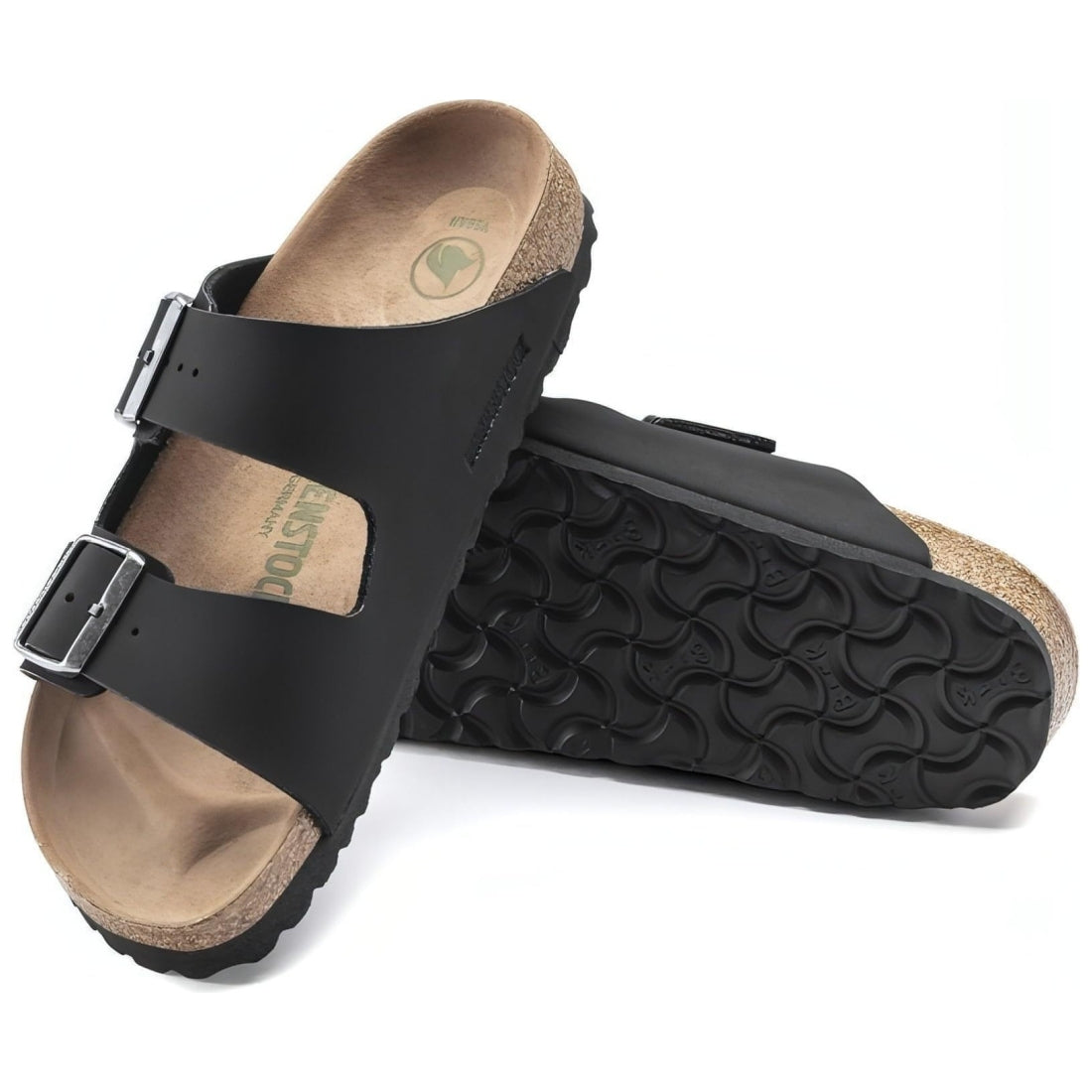 Birkenstock unisex adults black arizona bfbc slippers | Vilbury London