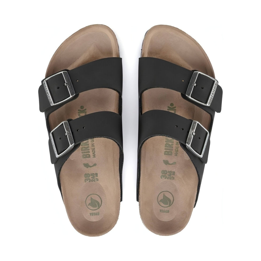 Birkenstock unisex adults black arizona bfbc slippers | Vilbury London