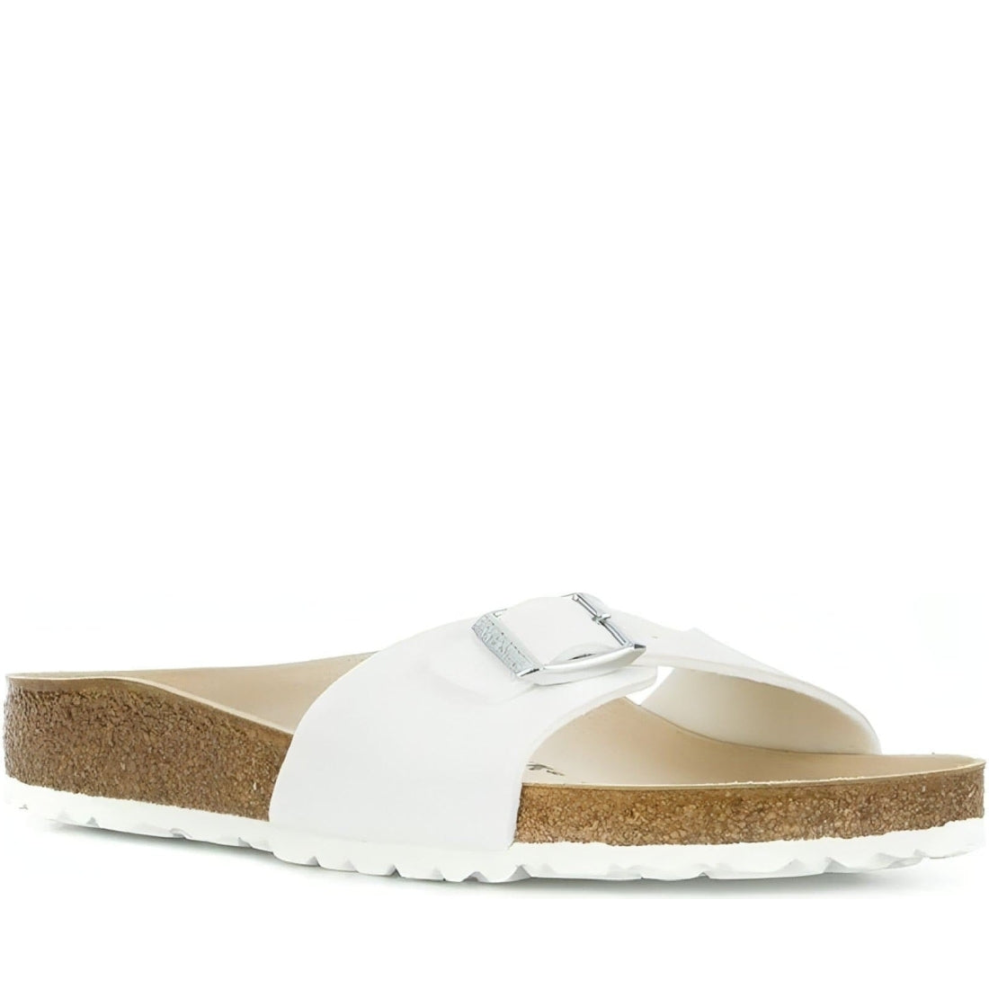 Birkenstock unisex adults white madrid bf slippers | Vilbury London