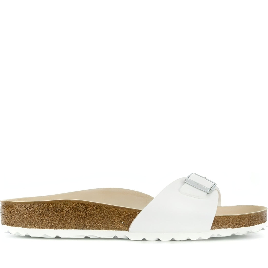 Birkenstock unisex adults white madrid bf slippers | Vilbury London