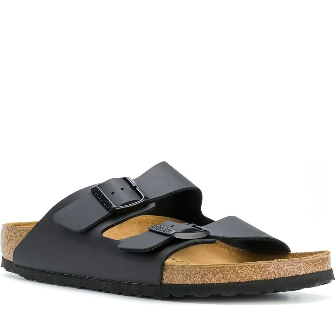 Birkenstock unisex adults black arizona bf slippers | Vilbury London