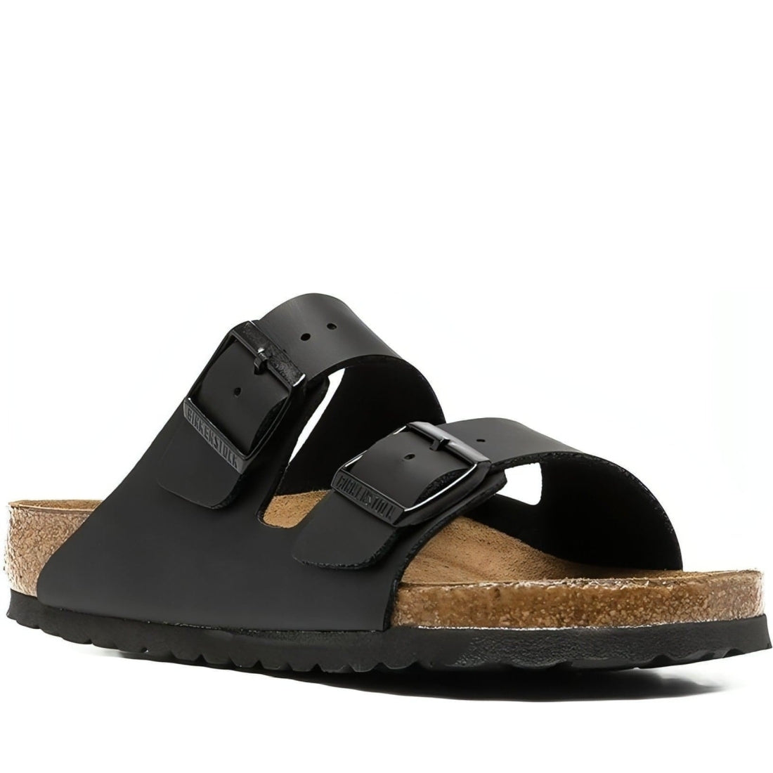 Birkenstock unisex adults black arizona sfb bf slippers | Vilbury London