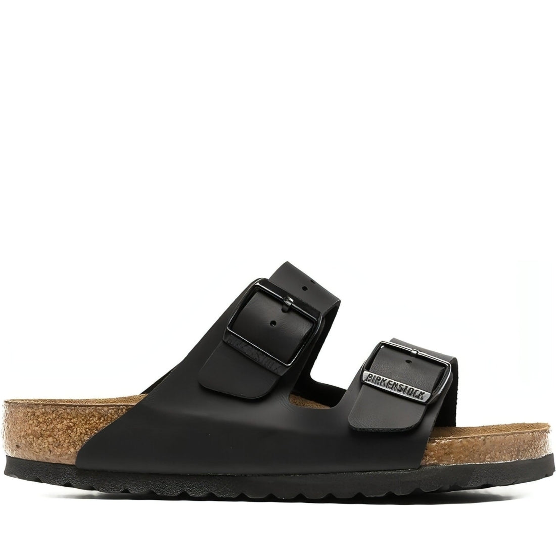 Birkenstock unisex adults black arizona sfb bf slippers | Vilbury London