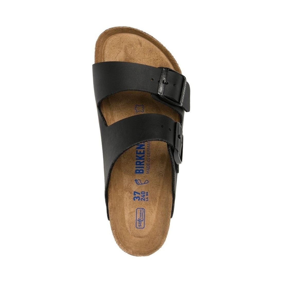 Birkenstock unisex adults black arizona sfb bf slippers | Vilbury London