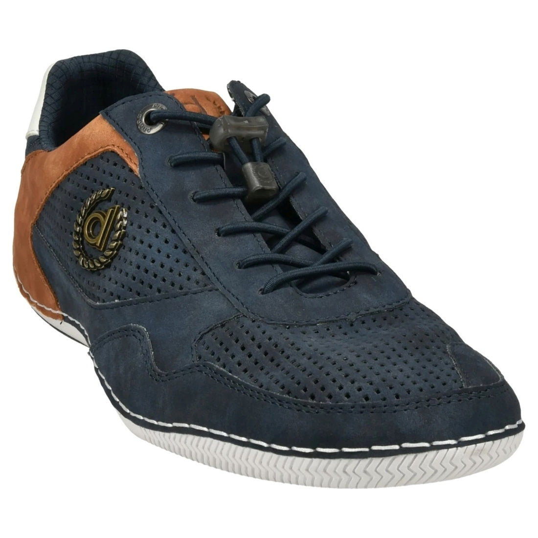 Bugatti mens dark blue canario leisure trainers | Vilbury London