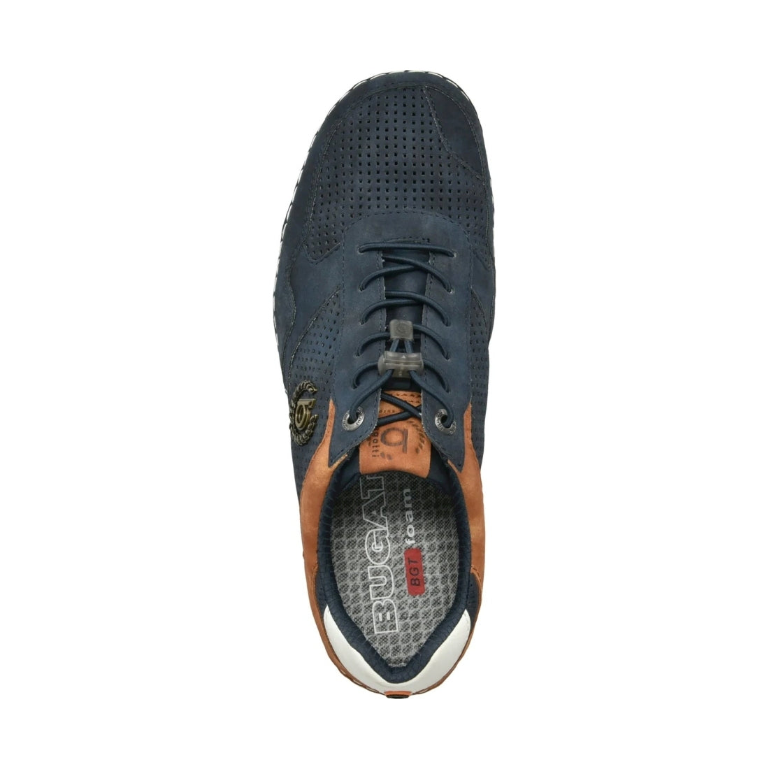 Bugatti mens dark blue canario leisure trainers | Vilbury London