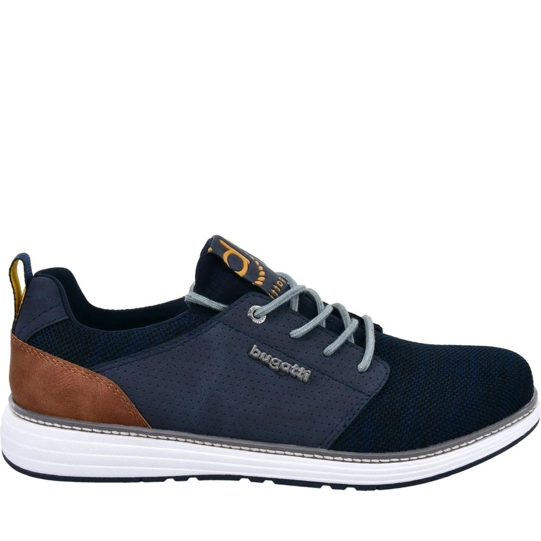 Bugatti mens dark blue colby leisure trainers | Vilbury London