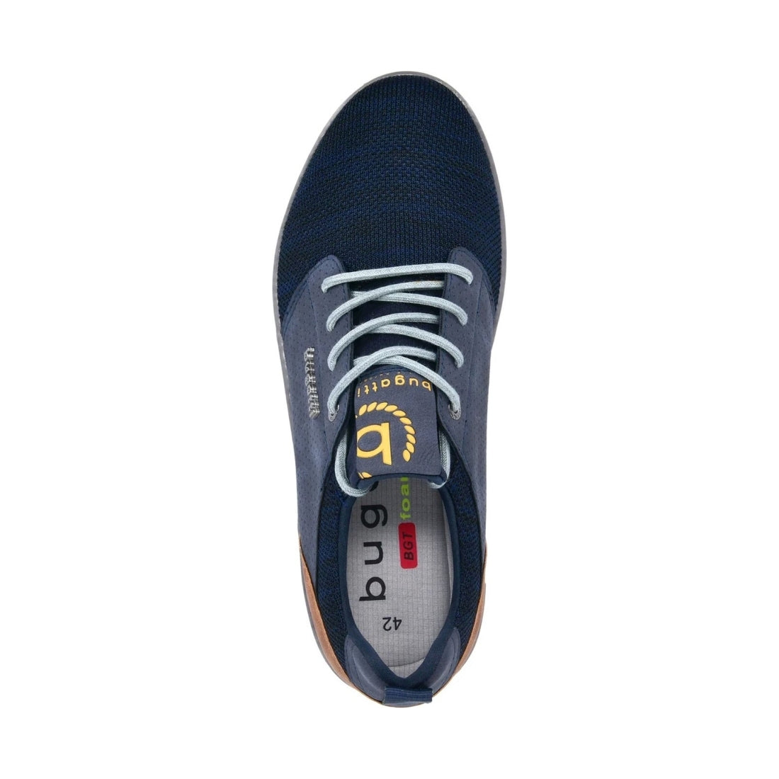 Bugatti mens dark blue colby leisure trainers | Vilbury London