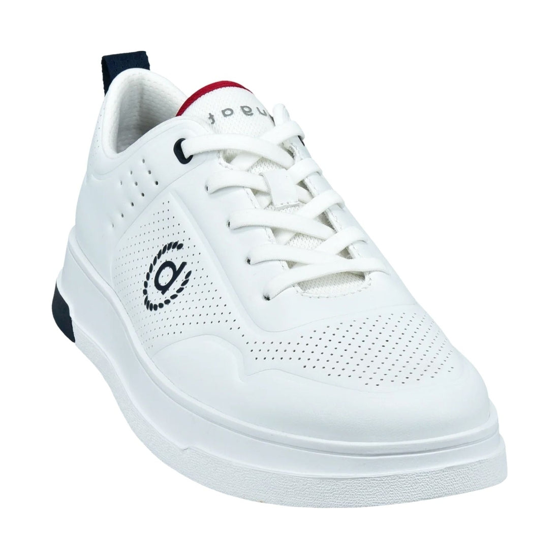 Bugatti mens white franc leisure trainers | Vilbury London