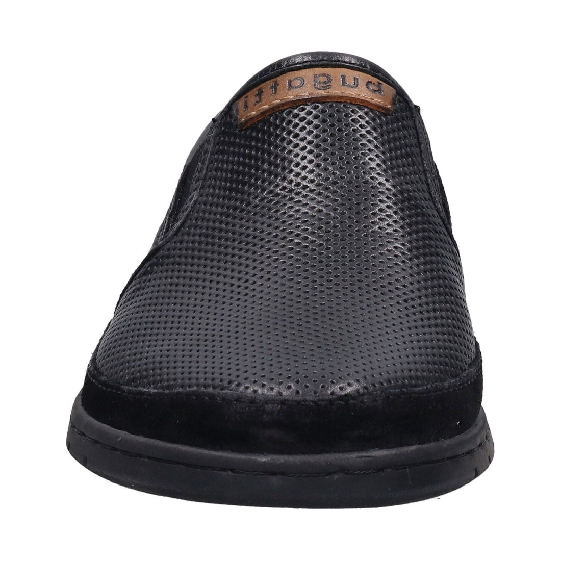 Bugatti mens 1000 schwarz crooner mocasins | Vilbury London