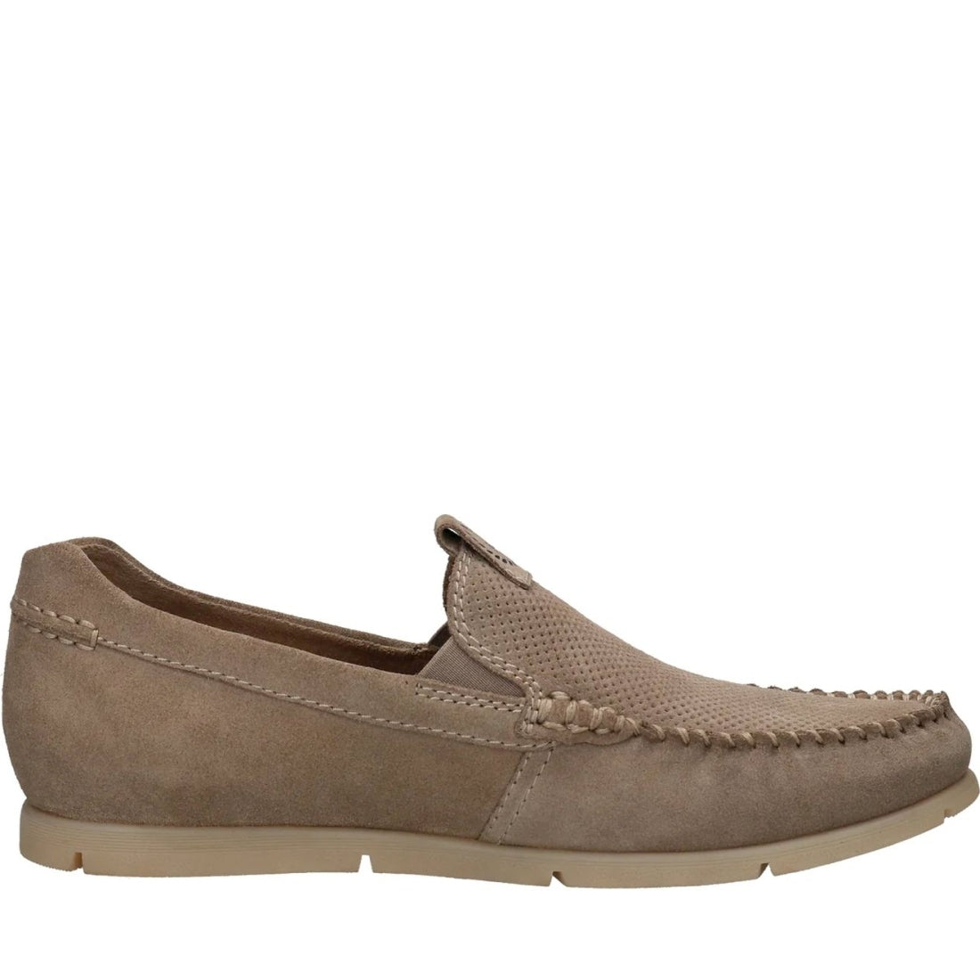 Bugatti mens taupe clipperton mocasins | Vilbury London