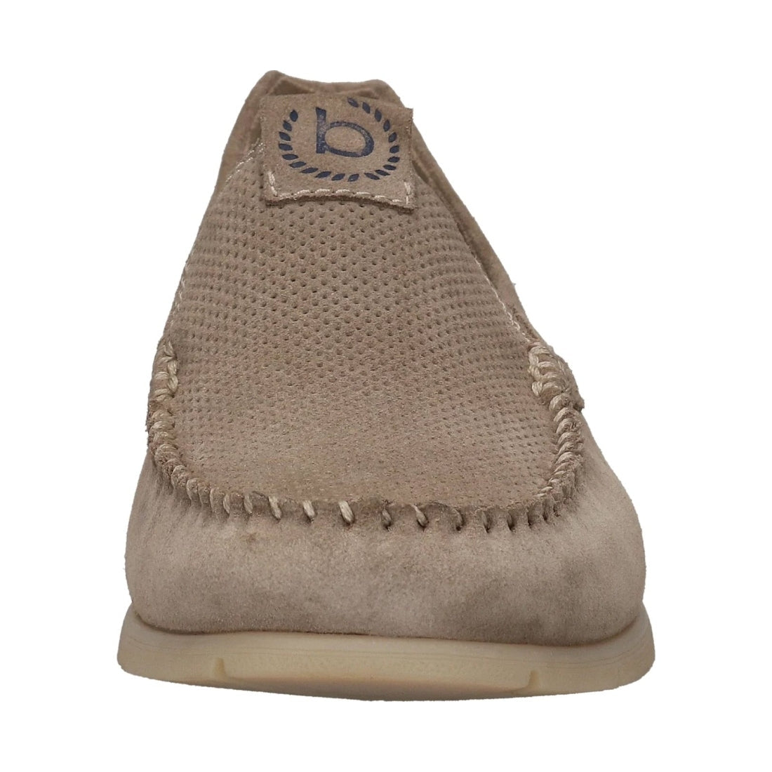 Bugatti mens taupe clipperton mocasins | Vilbury London
