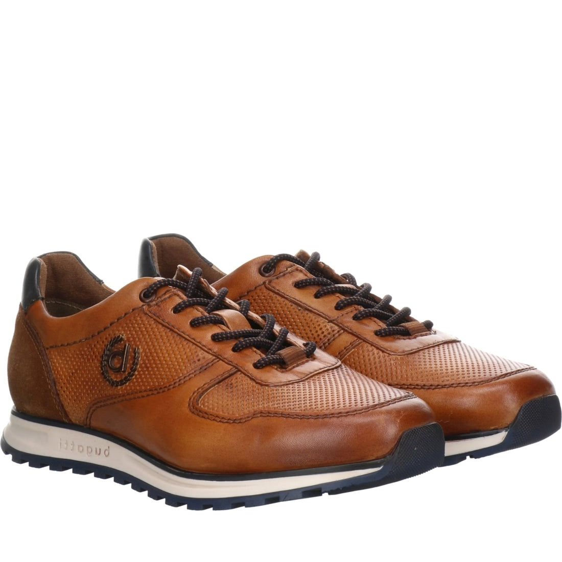 Bugatti mens cognac cirino leisure trainers | Vilbury London