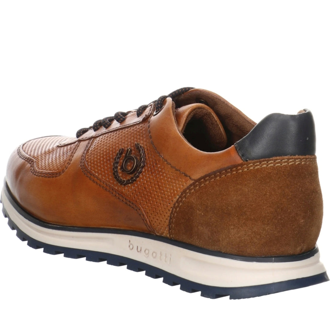 Bugatti mens cognac cirino leisure trainers | Vilbury London