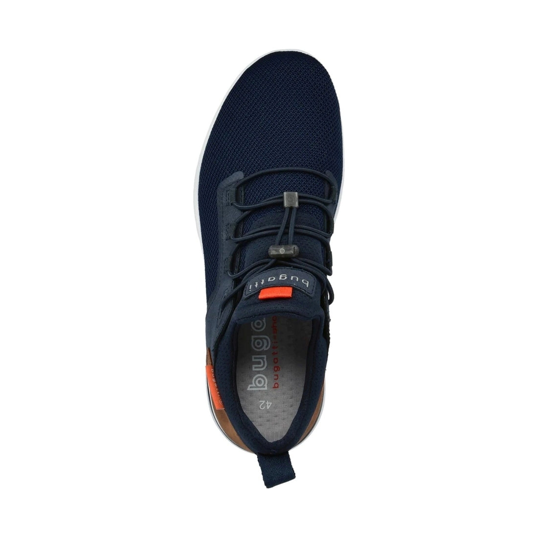 Bugatti mens dark blue nubola leisure trainers | Vilbury London